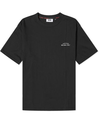 Gcds Embroidered Logo T-Shirt - Black