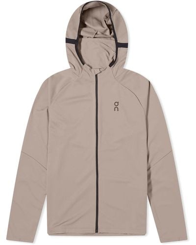 On Shoes Climate Zip Hoodie - Gray