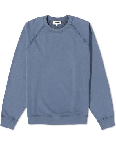 YMC Schrank Crew Sweatshirt - Blue