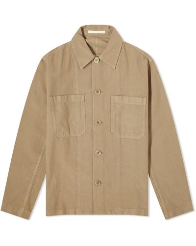 Norse Projects Tyge Cotton Linen Overshirt - Natural