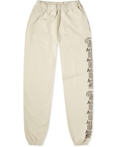 Aries Ancient Column Sweat Trousers - Natural