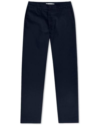 Norse Projects Aros Slim Light Stretch Chino - Blue