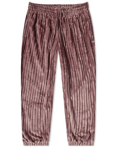 adidas Contempo Pleated Fleece Pant - Red