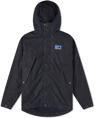 Patagonia 50Th Anniversary Waxed Cotton Jacket Pitch - Blue