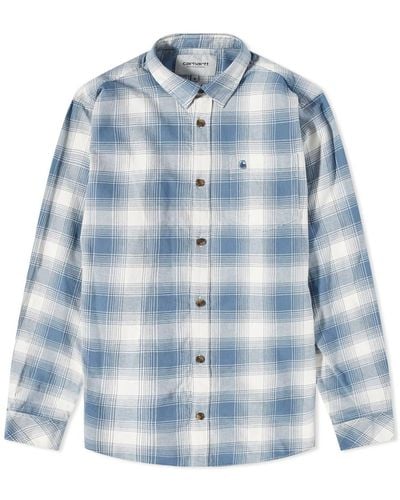 Carhartt Deaver Check Shirt - Blue
