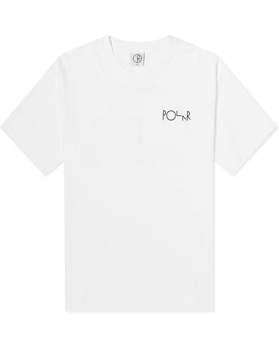 POLAR SKATE Stroke Logo T-Shirt - White