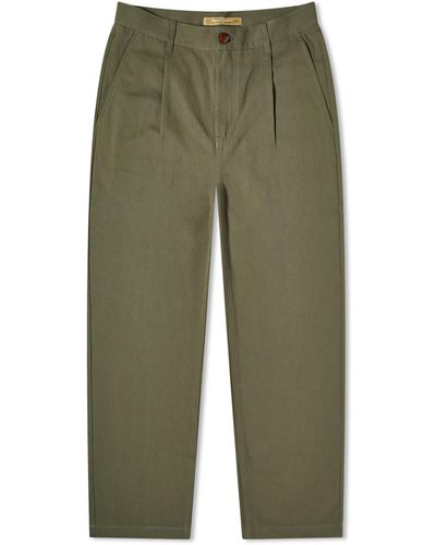 FRIZMWORKS Og Haworth One Tuck Trousers - Green
