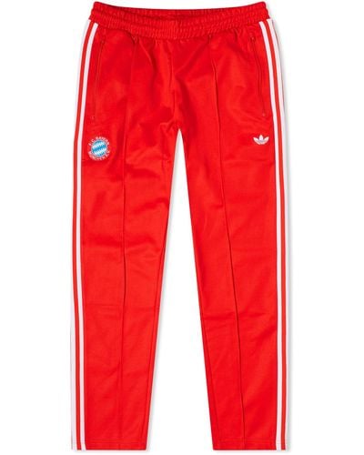 adidas Fc Bayern Munich Og Beckenbauer Track Pants - Red
