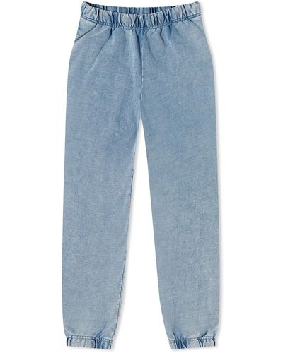 GOOD AMERICAN Jeanius Terry Boyfriend Sweatpants - Blue