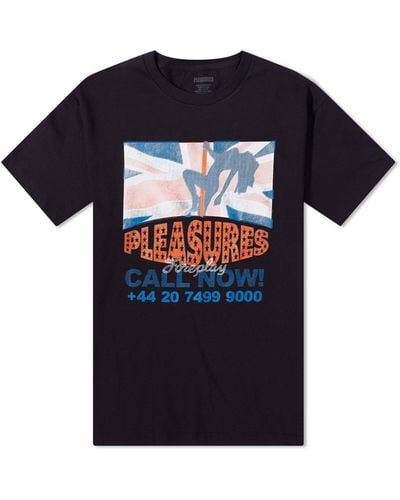 Pleasures Call Now T-Shirt - Blue