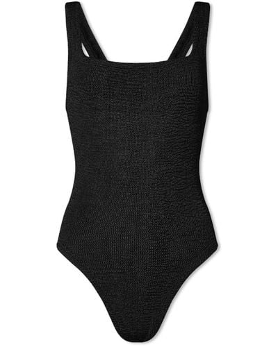Hunza G Square Neck Swimsuit - Black