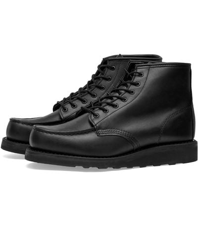 Red Wing Wing 3380 Heritage 6" Moc Toe Boot - Black