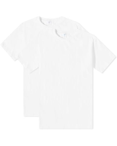 Velva Sheen 2 Pack Plain T-shirt - White