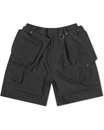 GOOPiMADE Mox-01 Yoroi- Utility Pocket Shorts - Black