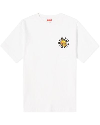 KENZO Orange T-shirt - White