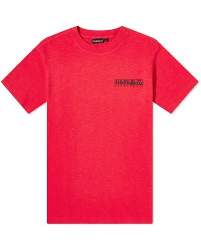 Napapijri Martre Graphic T-Shirt - Red