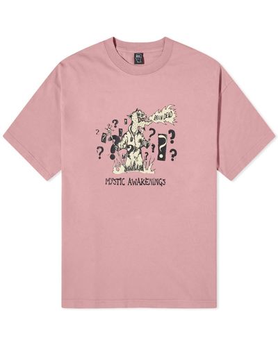 Brain Dead Mystic Awakenings T-Shirt - Pink