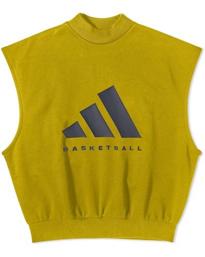 adidas Basketball Sleeveless Logo T-shirt - Green