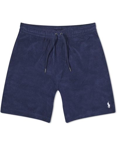 Polo Ralph Lauren Cotton Terry Shorts - Blue