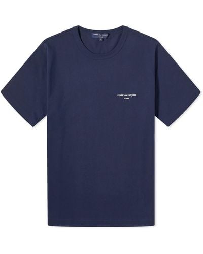 Comme des Garçons Logo T-Shirt - Blue