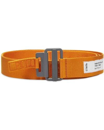 Heron Preston Tape Belt 4cm Classic Buckle - Orange