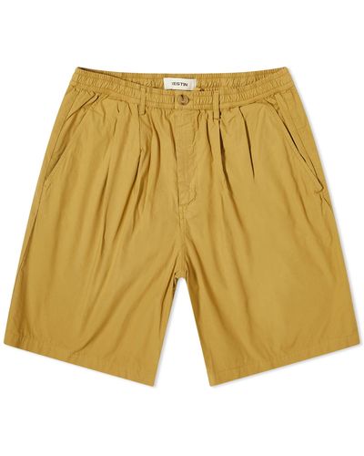 Kestin Mhor Pleated Shorts - Yellow
