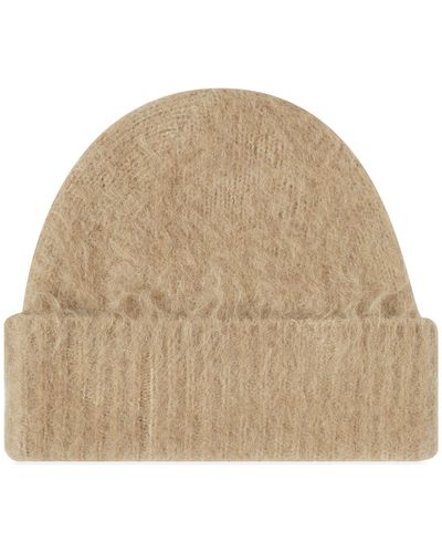 Acne Studios Kameo Solid Brushed Beanie - Natural