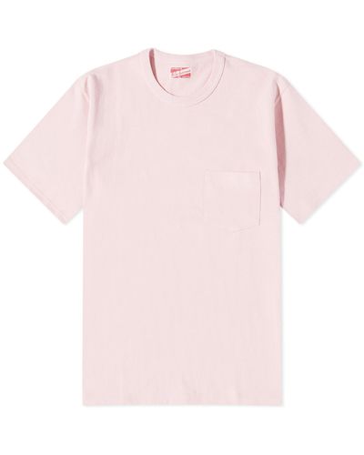 The Real McCoys Joe Mccoy Pocket T-Shirt - Pink