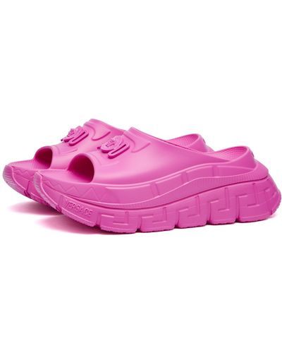 Versace Pink Slides for Women - Up to 60% off | Lyst