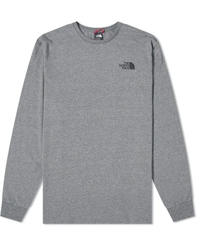 The North Face Long Sleeve Simple Dome T-shirt - Grey
