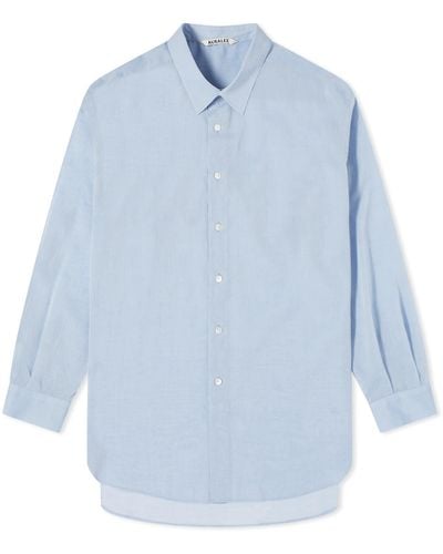 AURALEE Finx Shirt - Blue