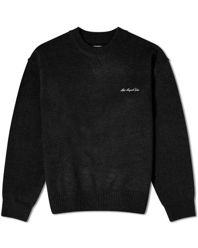 MKI Miyuki-Zoku Mohair Blend Knit Jumper - Black