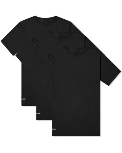 WTAPS Skivvies 3-Pack T-Shirt - Black