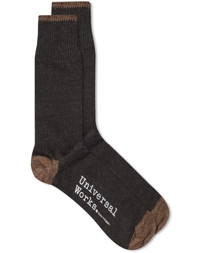 Universal Works Alpaca Sock - Black