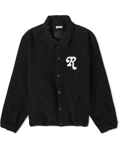 Reception Wool Mix Coach Jacket - Black