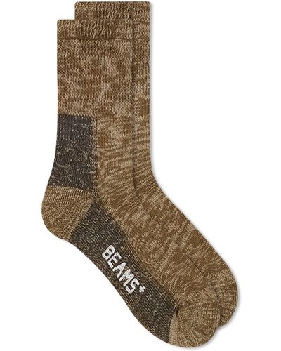 Beams Plus Outdoor Sock - Brown