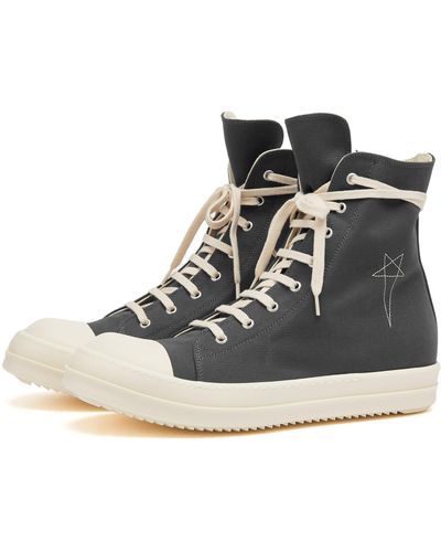 Rick Owens High Sneaks Sneakers - Black