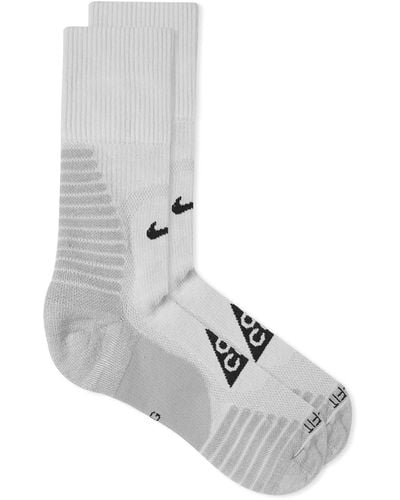 Nike Acg Outdoor Cushioned Crew Sock - Grey