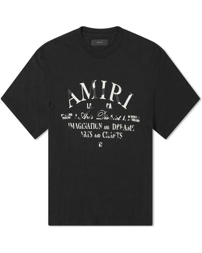 Amiri Distressed Arts District T-Shirt - Black