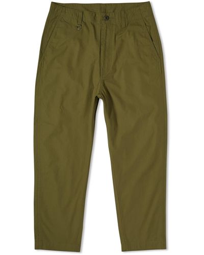 Uniform Experiment Ripstop Tapered Utility Trousers - Green