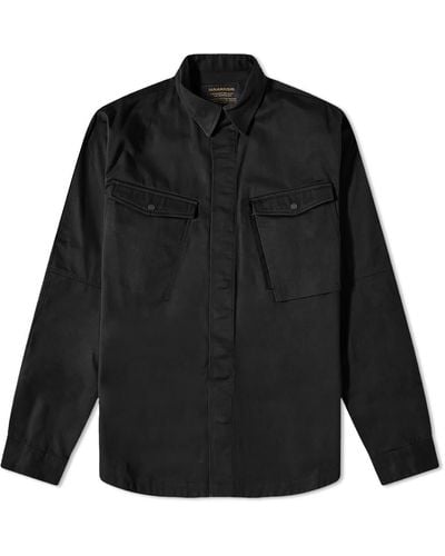 Maharishi Organic Twill Miltype Custom Overshirt - Black
