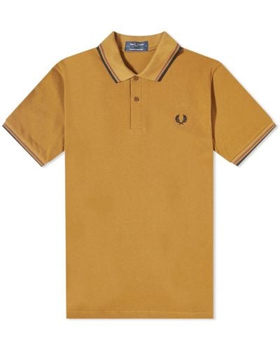 Fred Perry Twin Tipped Polo Shirt - Yellow