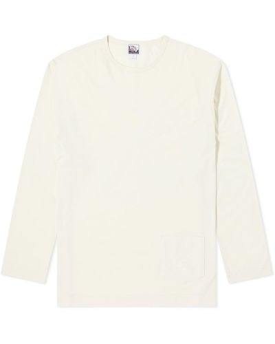 Sunspel X Nigel Cabourn Long Sleeve Pocket T-Shirt - White