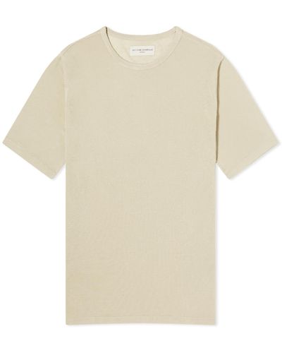 Officine Generale Officine Générale Pigment Dyed Linen T-shirt - Natural