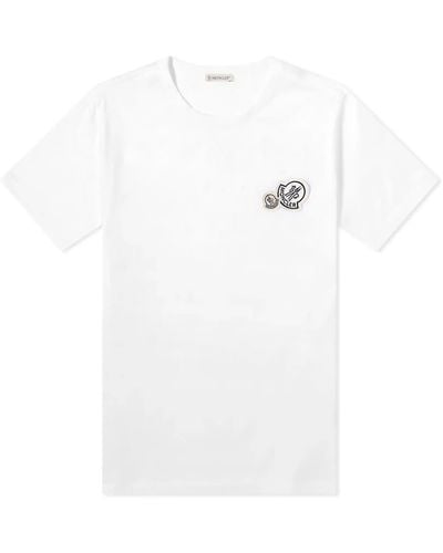 Moncler Double Badge T-Shirt - White