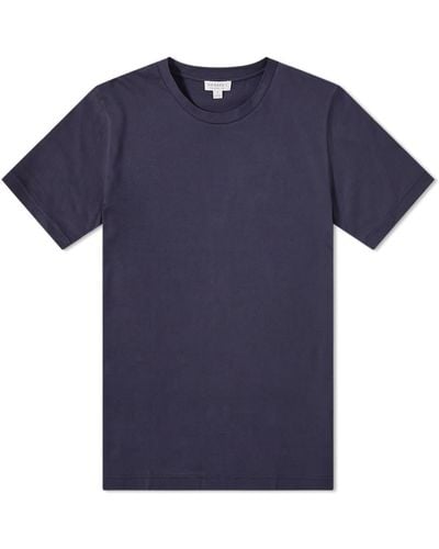 Sunspel Organic Riviera T-Shirt - Blue