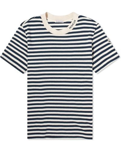 Moncler Striped T-Shirt - Blue