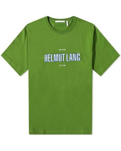 Helmut Lang Outline Logo T-shirt - Green