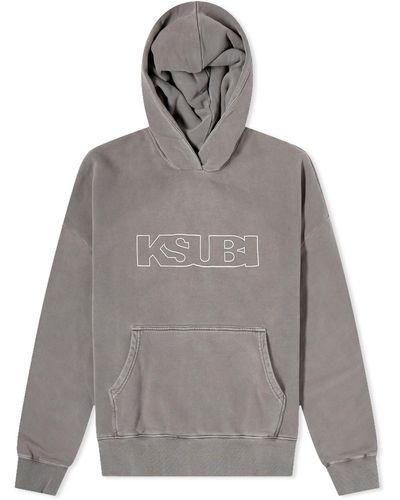 Ksubi Logo Slouch Hoodie - Grey