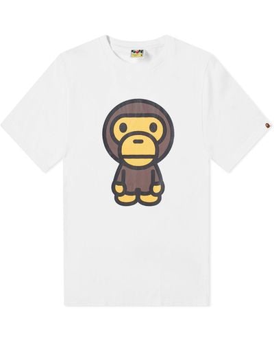 A Bathing Ape Big Baby Milo T-Shirt M - White